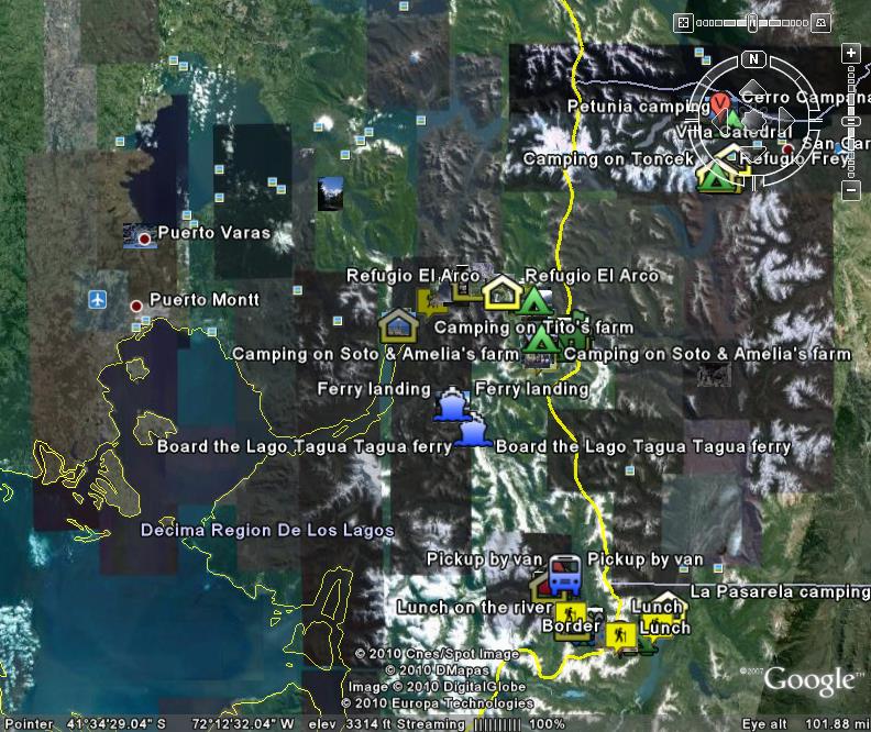 Click to open GPS tracks - image as viewed in Google Earth.
